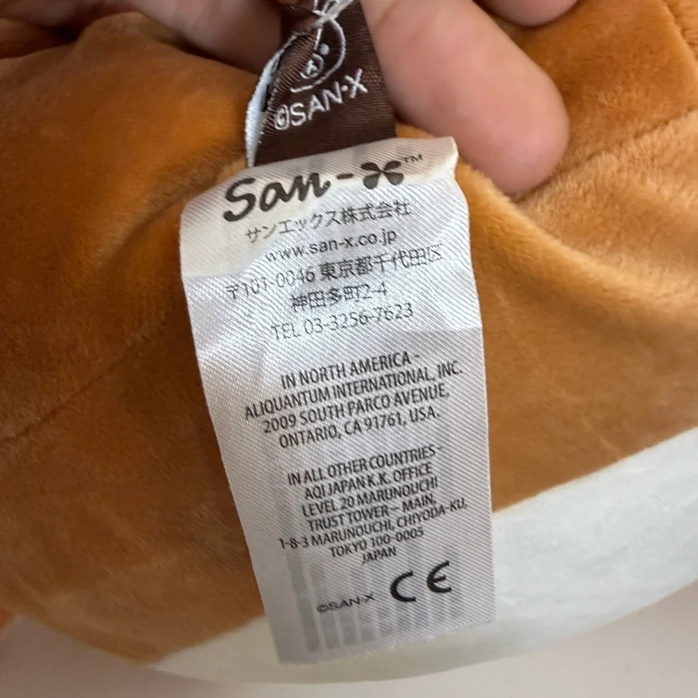 Rilakkuma San-X 15” Plush – Authentic Brown Bear Cushion Soft Squishy Pillow